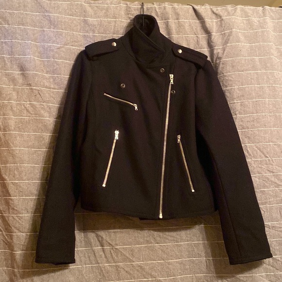 GAP wool blend moto jacket - Picture 7 of 12